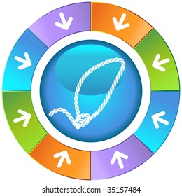 lasso rope icon wheel