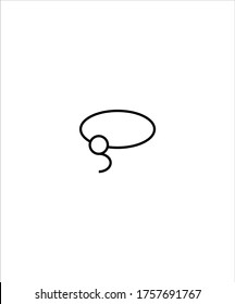 Icono de herramienta Lasso,icono de mejor línea vector.