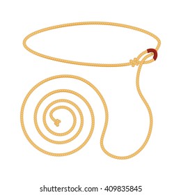 Lasso Vector Illustration Isolated On A White Background