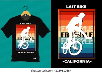 Last Bike California T Shirt Design