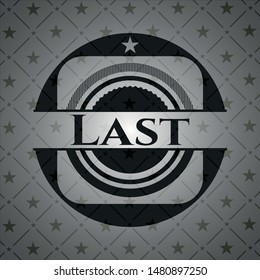 Last black emblem. Vector Illustration. Detailed.