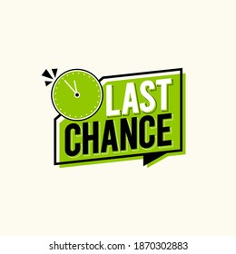 Last chance banner template design