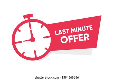Last chance promotion or retail. Last minute offer watch countdown Banner design template for marketing.  background banner poster modern graphic design for store shop, online store, website, landing
