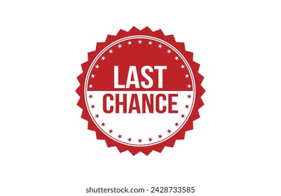 Last chance red ribbon label banner.