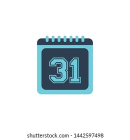 Last day of month icon. calendar colorful icon