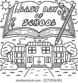 Last Day of School Coloring Page for Kids