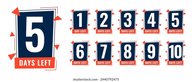 last few days left template for coming soon special deal vector