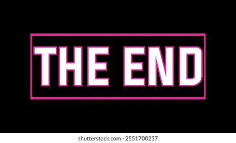 The Last Goodbye The End text effect animation vedio. A Cinematic Journey to the End