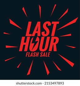 plantilla de banner de venta flash de última hora