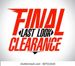Last look final clearance banner design