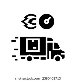last mile delivery logistic manager glyph icon vector. last mile delivery logistic manager sign. isolated symbol illustration