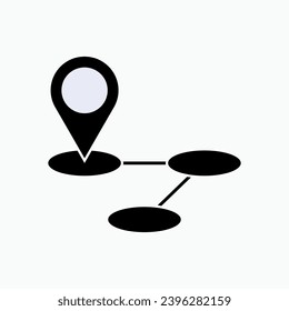 Last Miles Icon. Delivery Location Symbol.