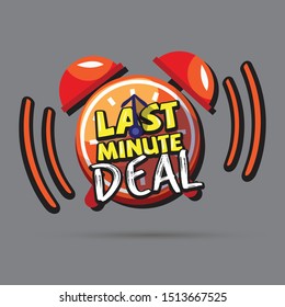 last minute deal symbol - vector illustration