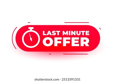 last minute festive saving background with clock design vector