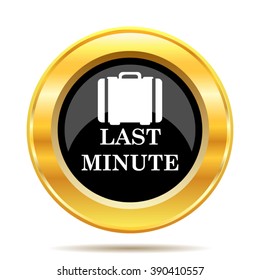 Last minute icon. Internet button on white background. EPS10 vector.