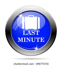 Last minute icon. Internet button on white background. EPS10 vector