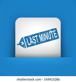Last minute label icon