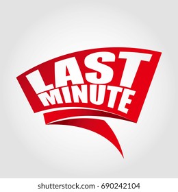 Last minute labels banners