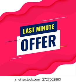 Antecedentes de la oferta de última hora para un Vector de descuento rápido e inmediato