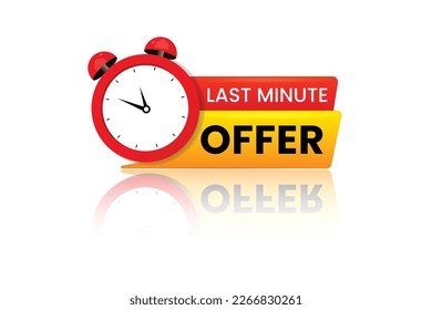 Last minute Angebot Countdown Banner Design.