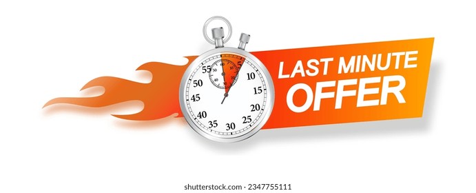 Last minute offer hot sale bright . Sale countdown badge.Hot sales limited time only discount promotions.Vector illustration