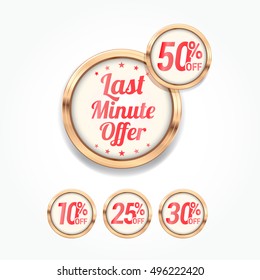 Last Minute Offer % Off Labels