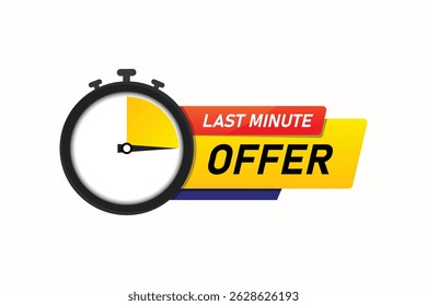 Last Minute Angebot Vektordesign 
