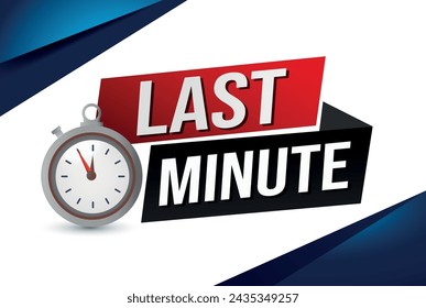 Last minute offer watch countdown Banner design template for marketing. Last chance promotion or retail. background banner poster modern graphic design for store shop, online store, website

