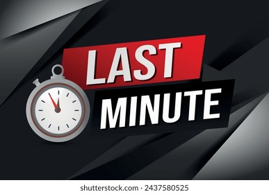 Plantilla de diseño de banner de cuenta regresiva de última hora para marketing. Última oportunidad de promoción o venta al por menor. fondo banner poster diseño gráfico moderno para tienda, tienda en línea, sitio web

