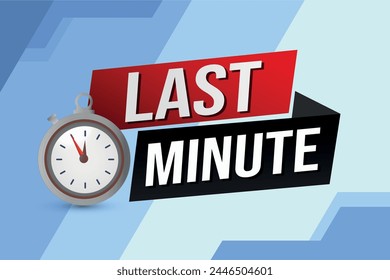 Oferta de último minuto reloj cuenta atrás Plantilla de diseño de Anuncio para marketing. Última oportunidad de promoción o venta al por menor. fondo póster de Anuncio Diseño gráfico moderno para tienda, tienda en línea, Sitio web

