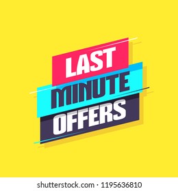 Last Minute Offers Label