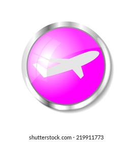 Last minute  pink  button or icon vector illustration