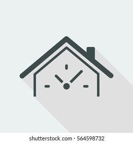 Last minute promo - House and hotel - Vector web icon
