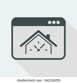 Last minute real estate internet promo - Vector icon for computer website or application