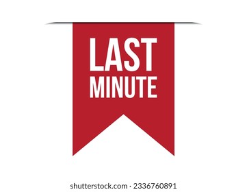 rote Banner-Design in letzter Minute, Vektorgrafik