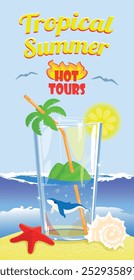 Last minute ticket for a summer tropical tour for a trip to rest, sun, sea, beach