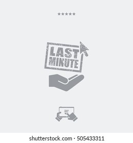 Last minute web offer - Minimal grunge icon