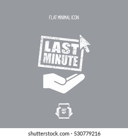 Last minute web offer - Minimal grunge icon