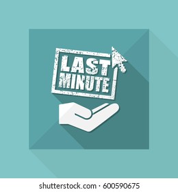 Last minute web offer - Minimal grunge icon