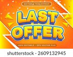 last offer 3d text effect and editable text effect