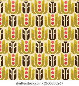 last pattern with golden shapes, pink dots. Repeating pattern with geometric office shapes.