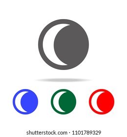 last quarter moon icon. Elements of weather in multi colored icons. Premium quality graphic design icon. Simple icon for websites, web design, mobile app, info graphics on white background