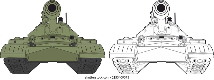 The last serial Soviet heavy tank T-10 also known as IS-8. Two options - black and white and color.