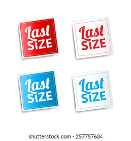 Last Size Stickers