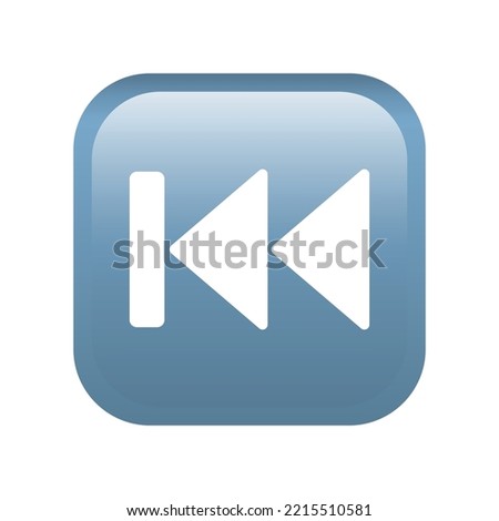 Last track button emoji icon isolated on white background. Multimedia symbol modern, simple, vector, icon for website design, mobile app, ui. Vector Illustration
