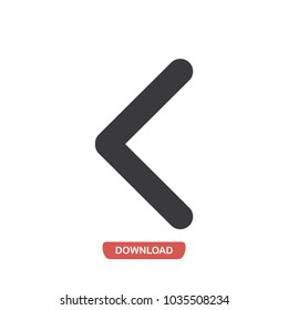 Last Track Left Arrow vector icon 