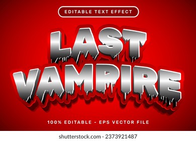 last vampire text effect and editable text effect