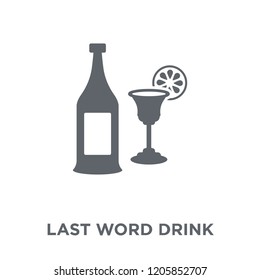 Last Word drink icon. Last Word drink design concept from Drinks collection. Simple element vector illustration on white background.