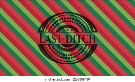 Last-ditch christmas emblem.