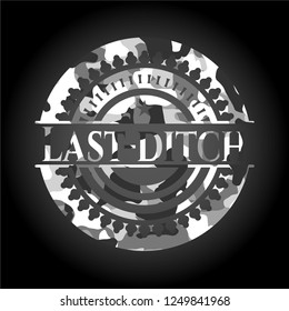 Last-ditch grey camouflaged emblem